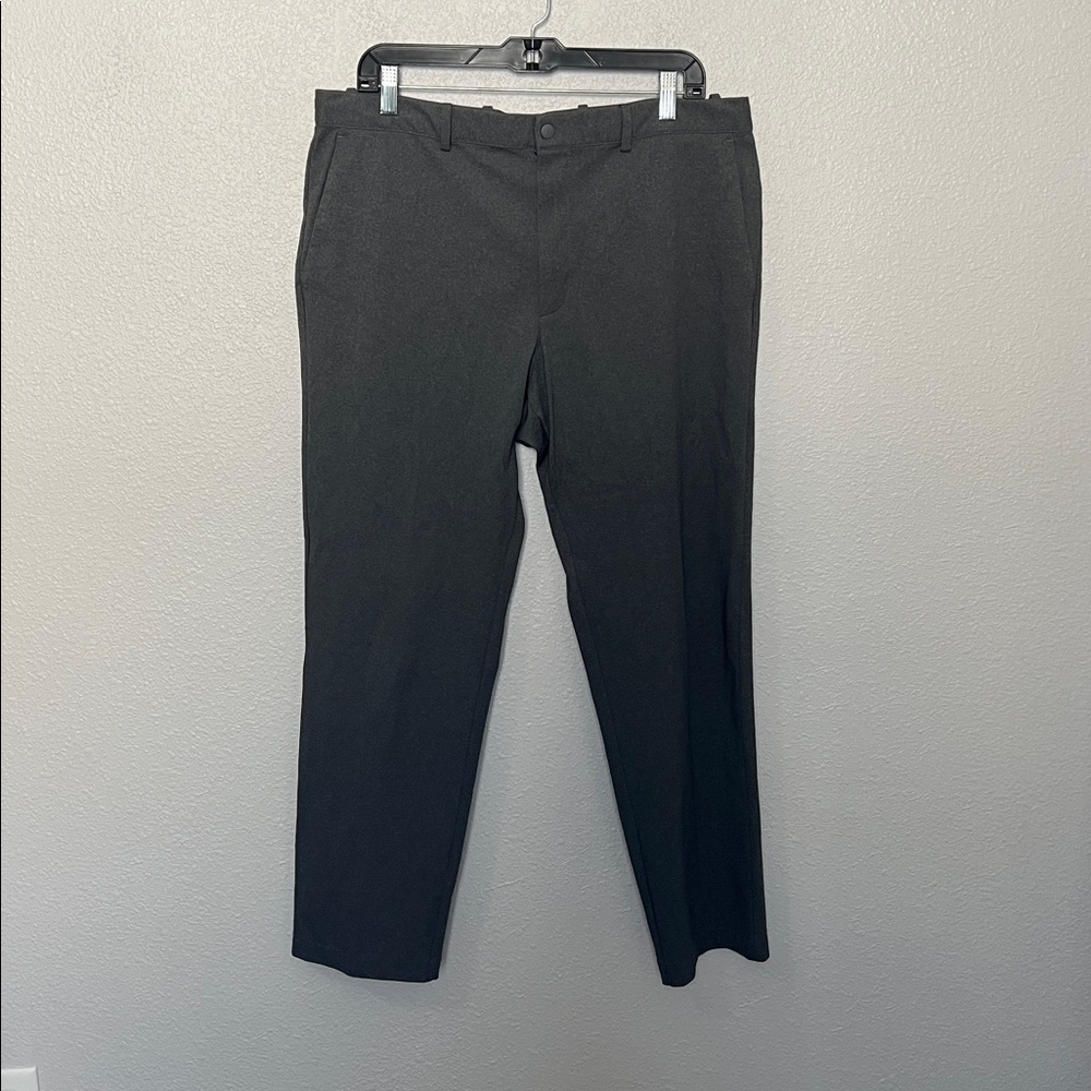 Uniqlo Flat Front Drawstring Pant Gray Size XL - Picture 2 of 7